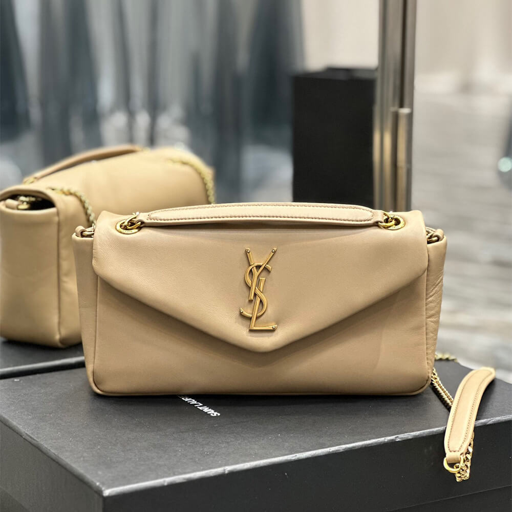 YSL calypso small in plunged lambskin