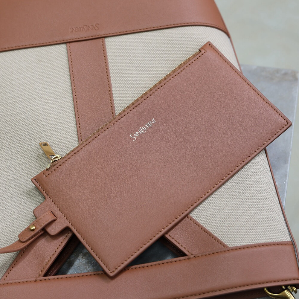 YSL Y small bucket in canvas and leather(HIGH-END GRADE)