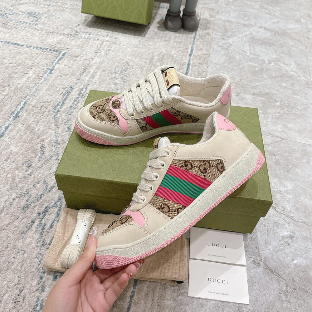 Gucci Women s Screener sneaker with crystals