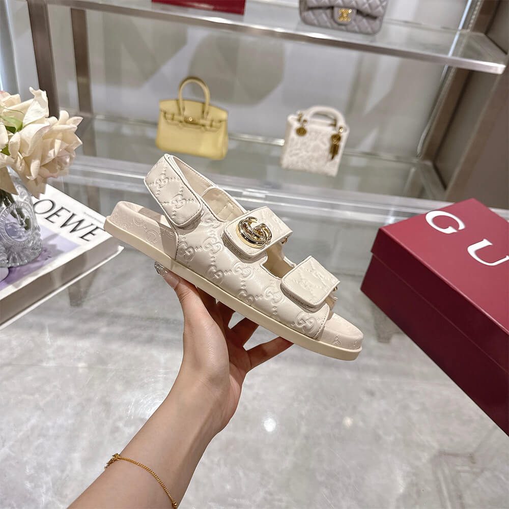 GUCCI Women s sandal with Double G