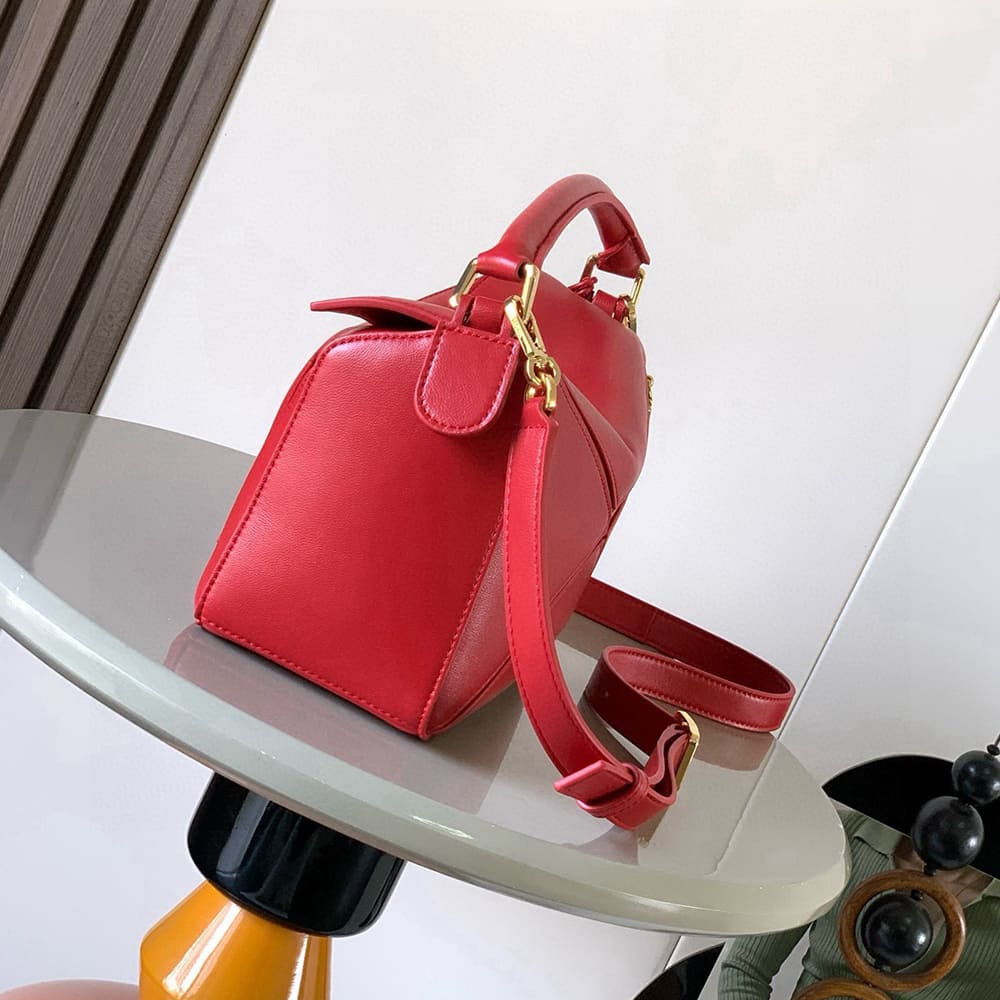 Loewe Small Featherlight Puzzle bag in nappa lambskin(HIGH-END GRADE)