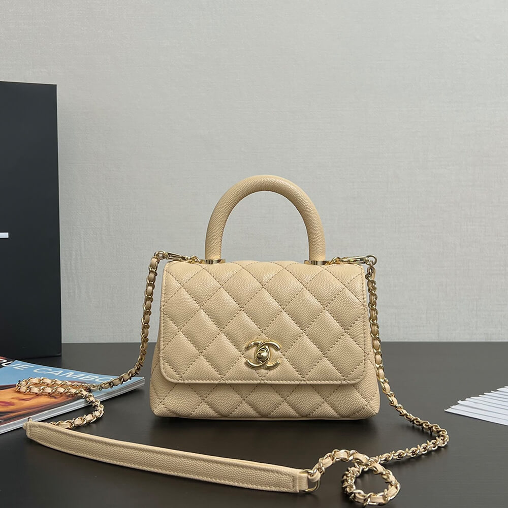 Chanel MINI COCO Handle Bag(HIGH-END GRADE)