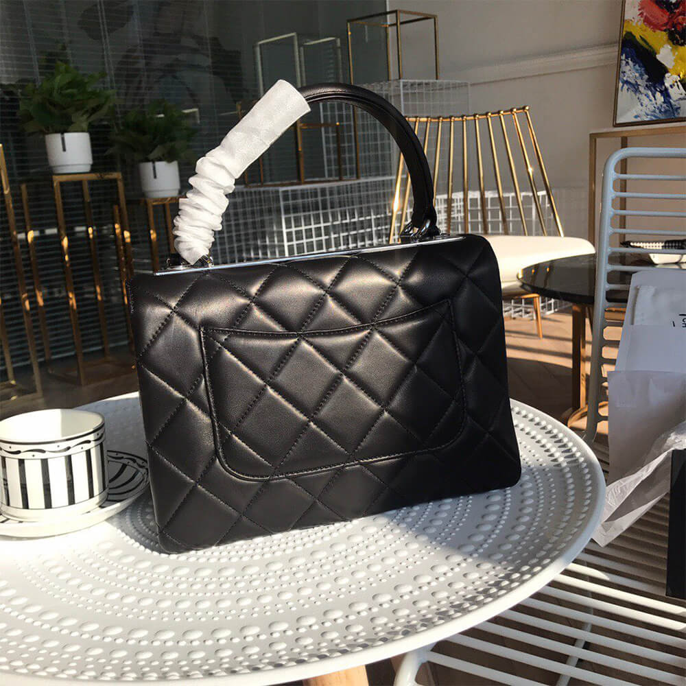 CHANEL FLAP BAG WITH TOP HANDLE(HIGH-END GRADE)