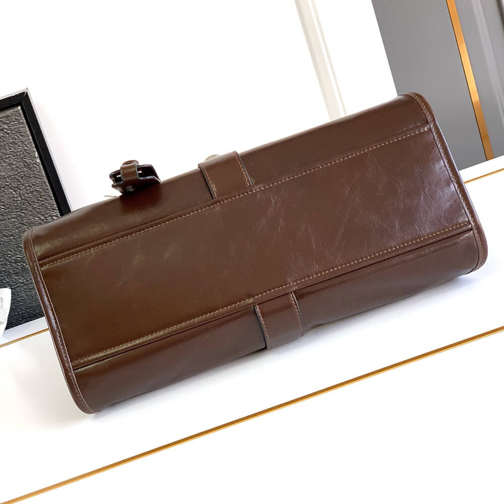 Prada Medium leather tote bag(high-end grade)