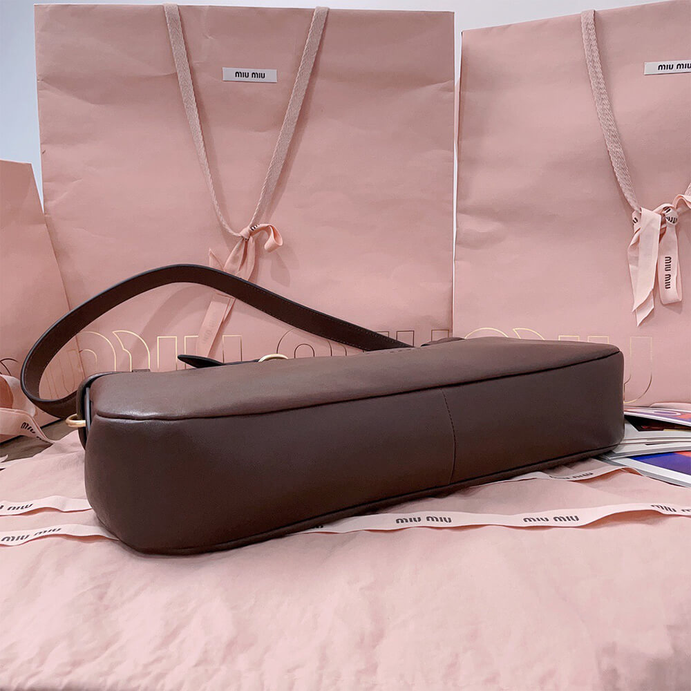 MIUMIU Medium Aventure nappa leather bag(HIGH-END GRADE)