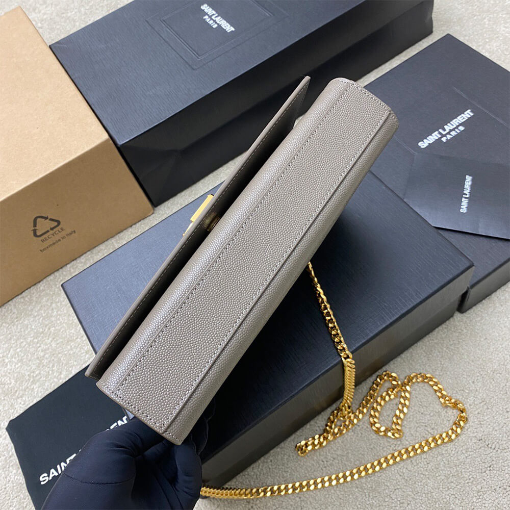 YSL kate medium in grain de poudre embossed leather