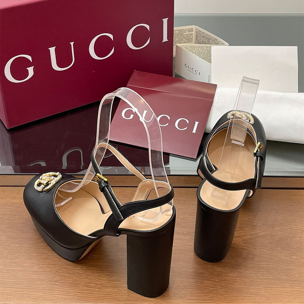 GUCCI Women s platform pump with Double G