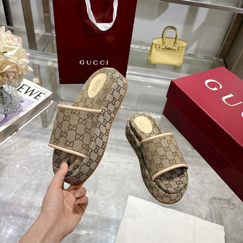 GUCCI Women s GG platform sandal