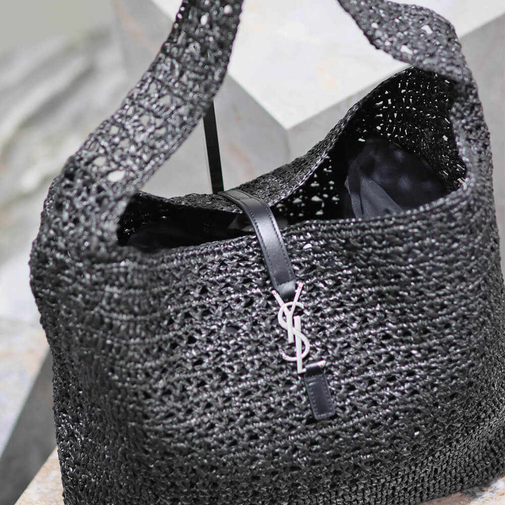 SAINT LAURENT le 5 a 7 medium tote in raffia(HIGH-END GRADE)