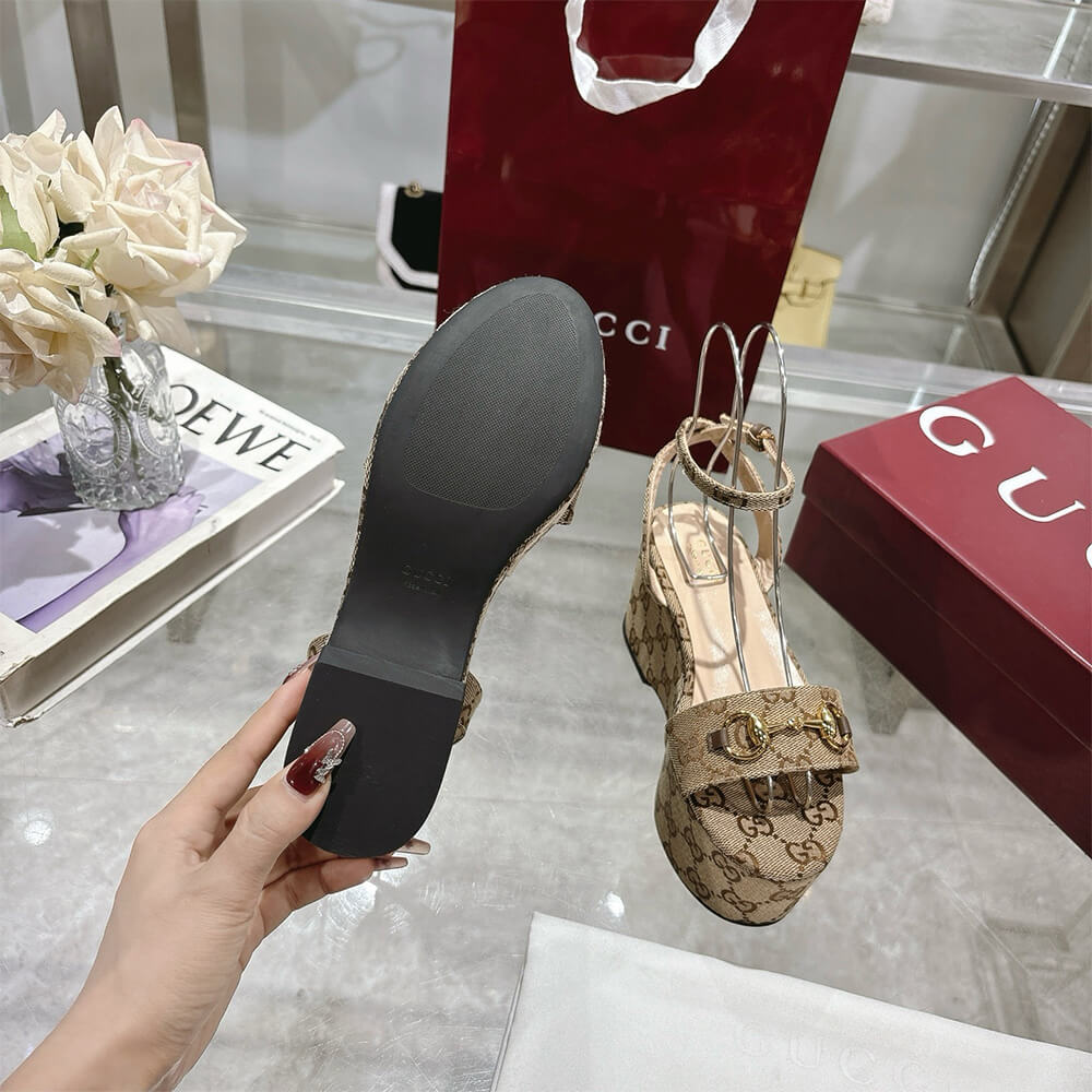 GUCCI Women s Horsebit flatform sandal
