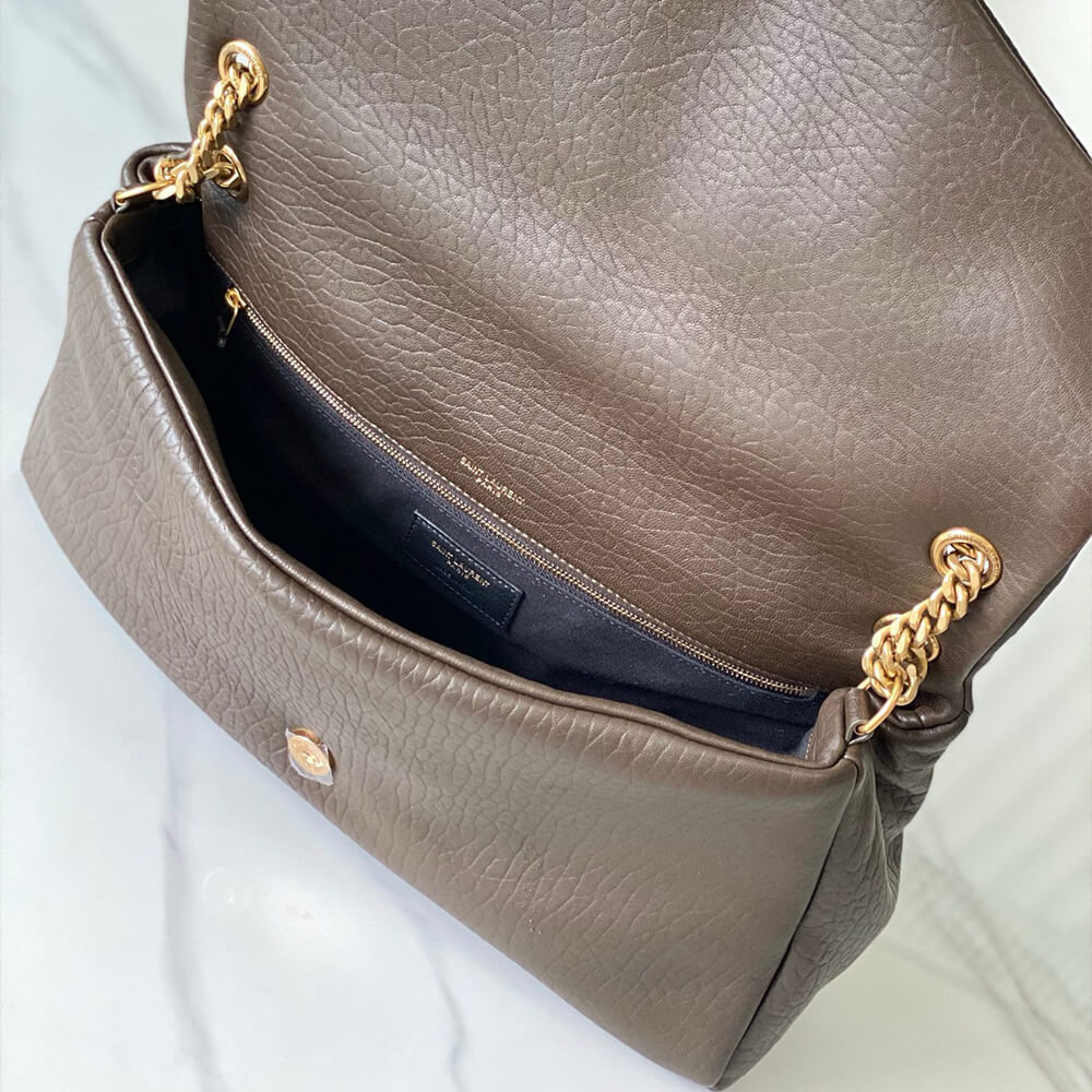 YSL Calypso large in grained lambskin