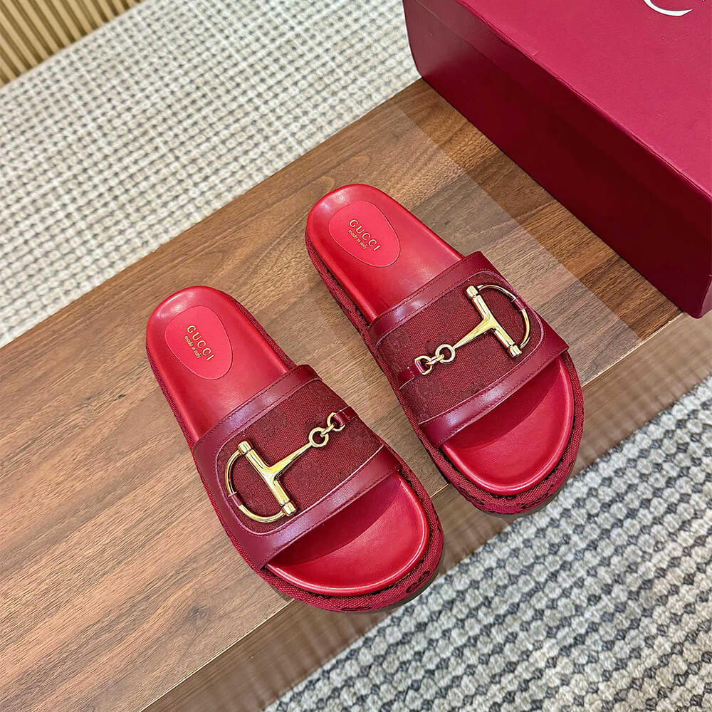 GUCCI Women s platform slide sandal