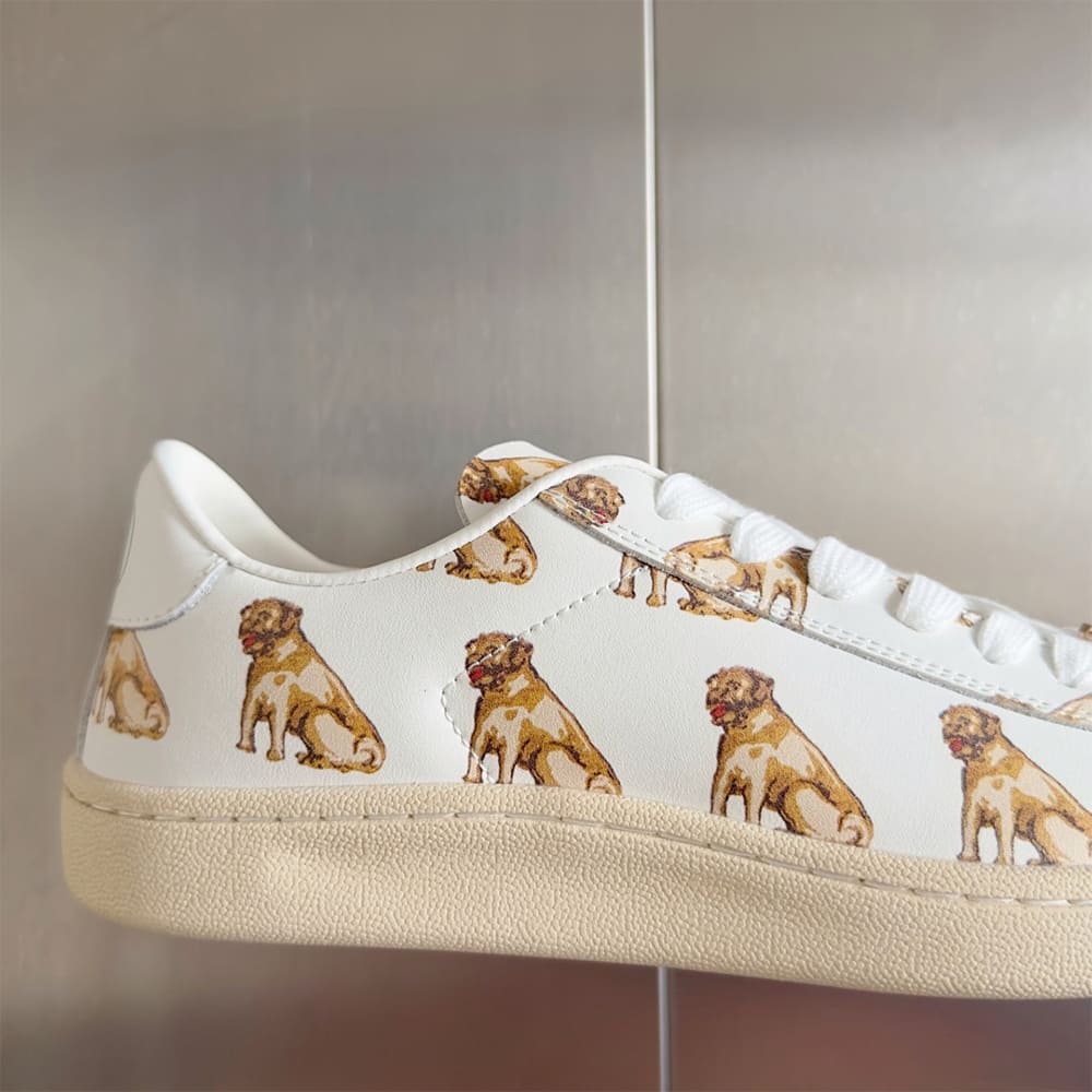 VALENTINO ROYCO Women s  LE CHAT DE LA MAISON  Patterned Soft Calfskin Sneakers