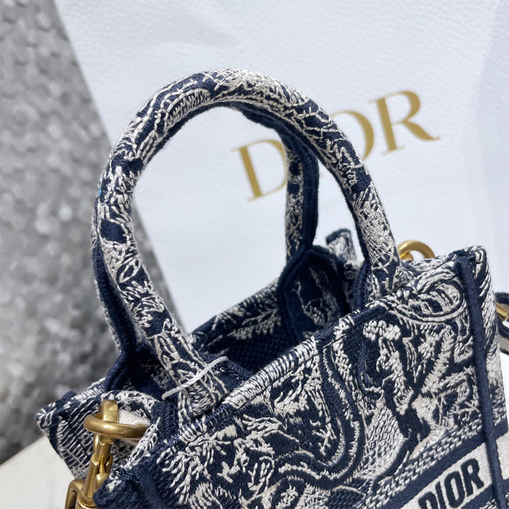 MINI DIOR BOOK TOTE PHONE BAG