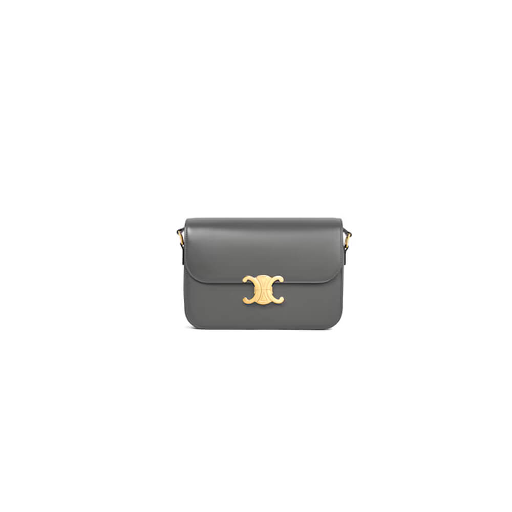CELINE CLASSIQUE TRIOMPHE BAG in shiny calfskin(HIGH-END GRADE)