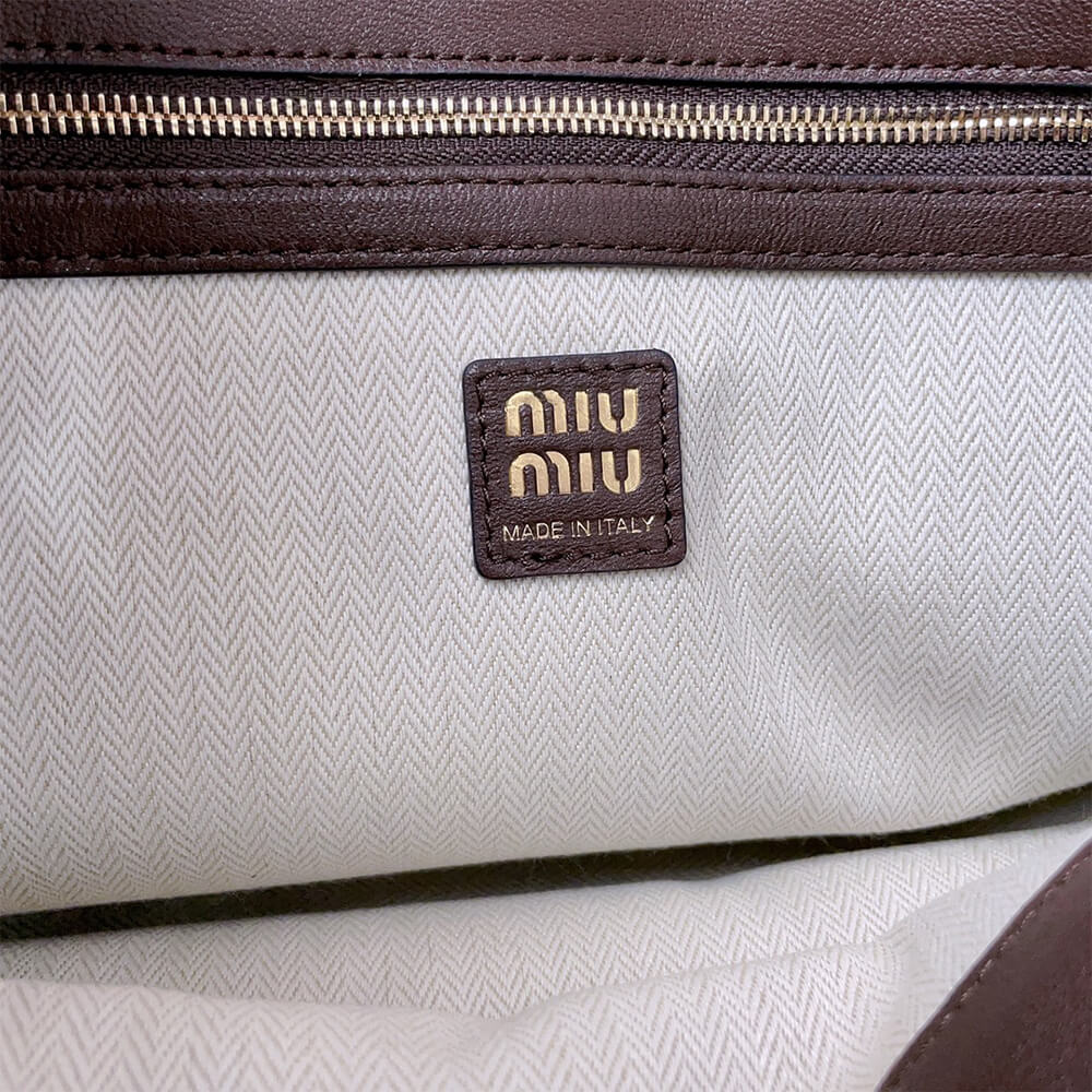 MIUMIU Medium Aventure nappa leather bag(HIGH-END GRADE)