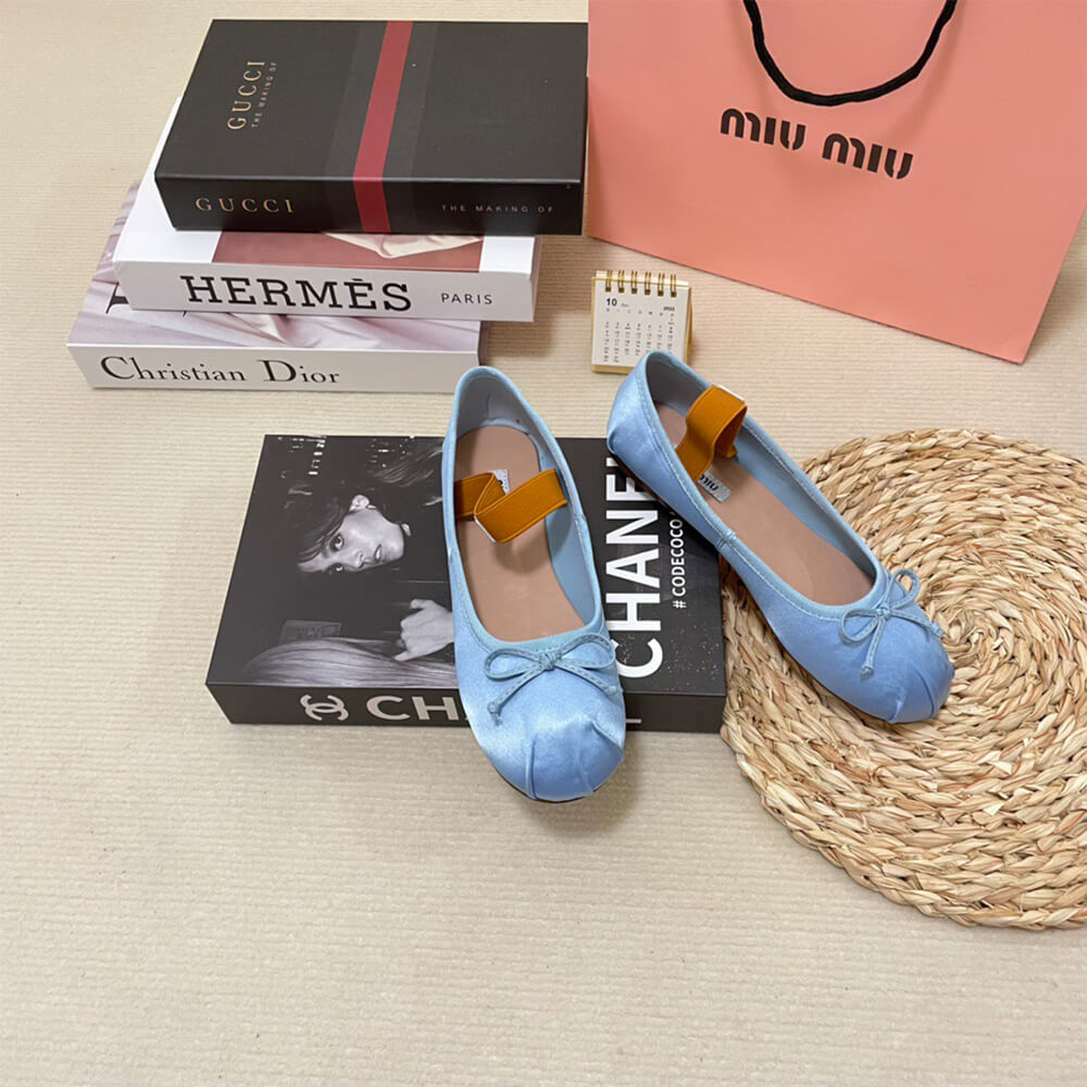 MiuMiu Satin ballerinas