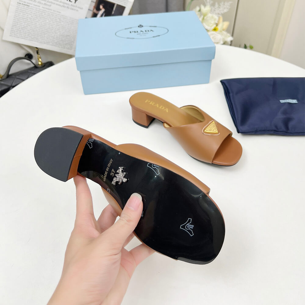 Prada Padded nappa leather sandals