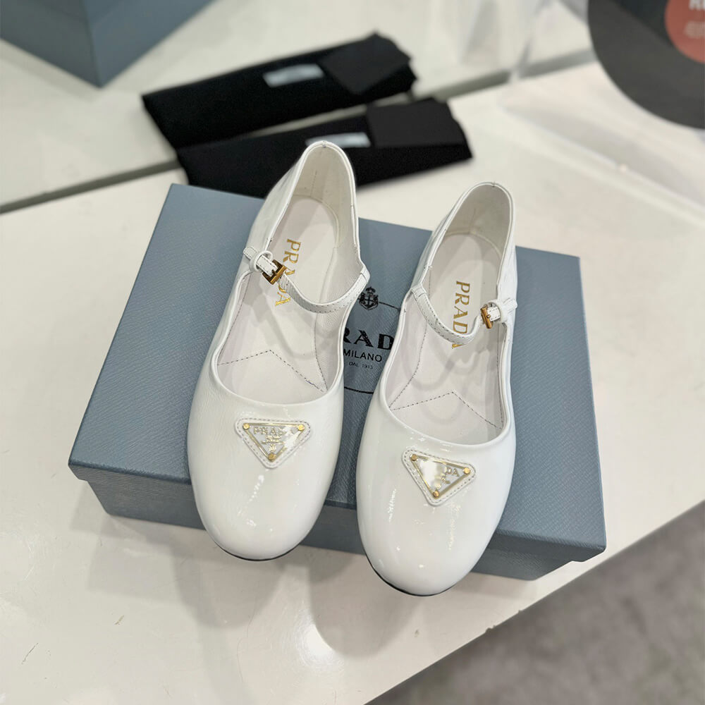 PRADA Nappa leather ballerinas