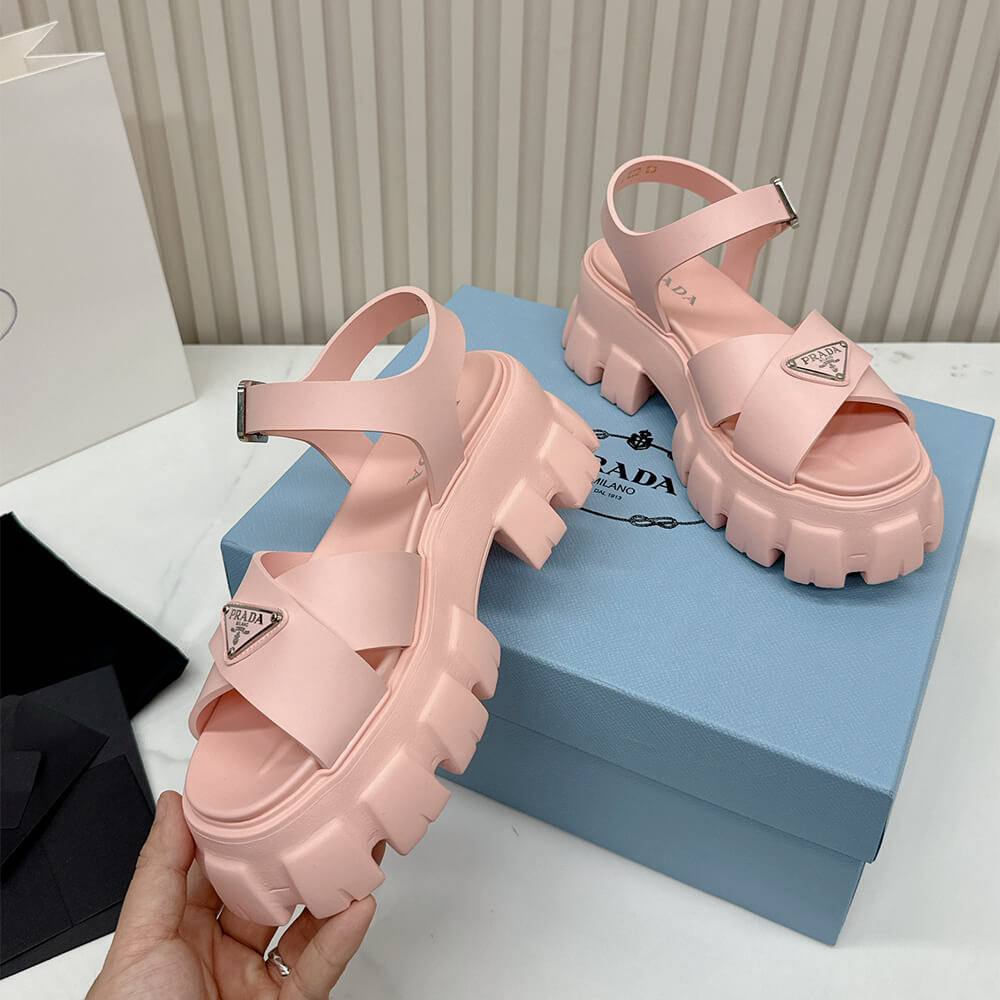PRADA Monolith rubber sandals