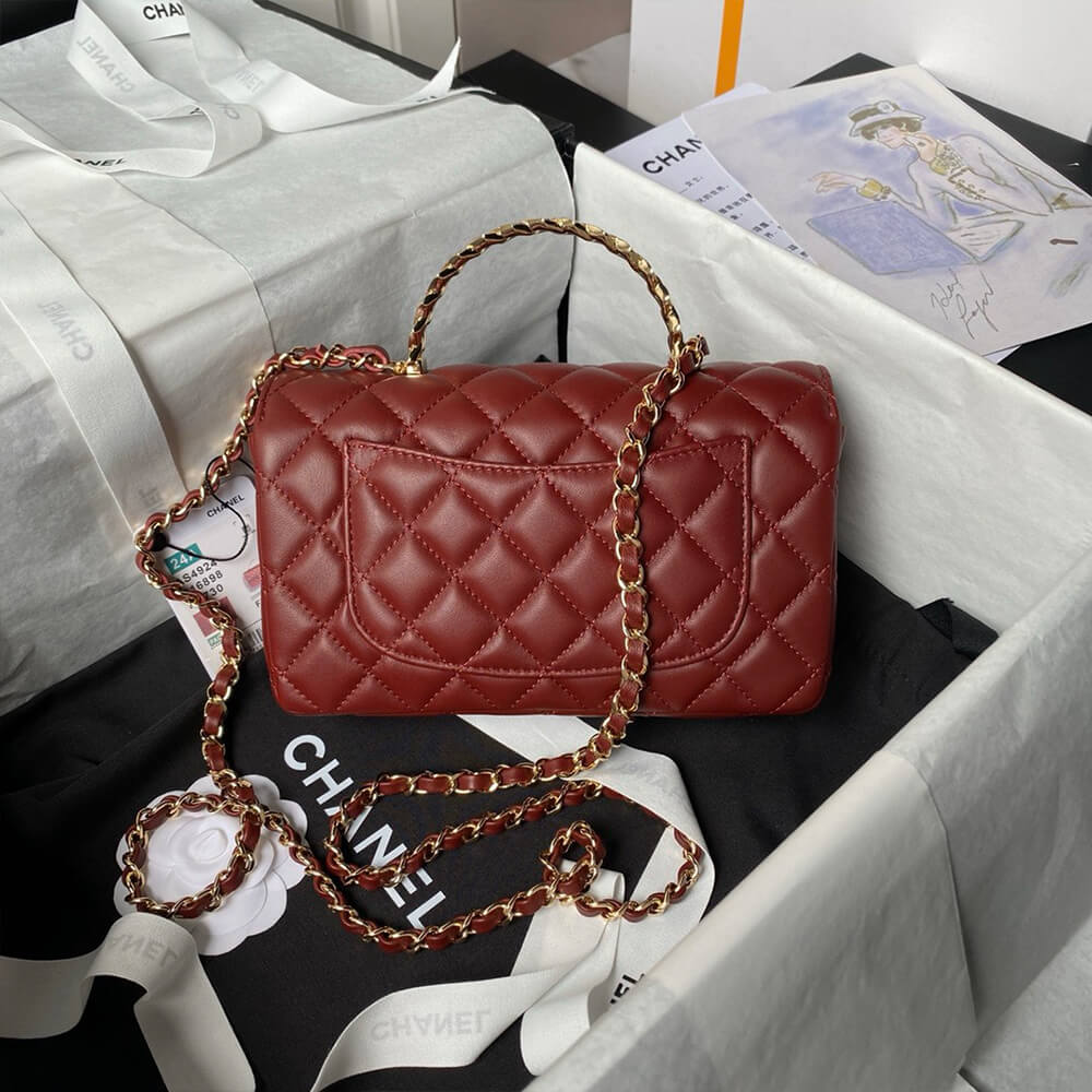 CHANEL Mini Flap Bag with Top Handle