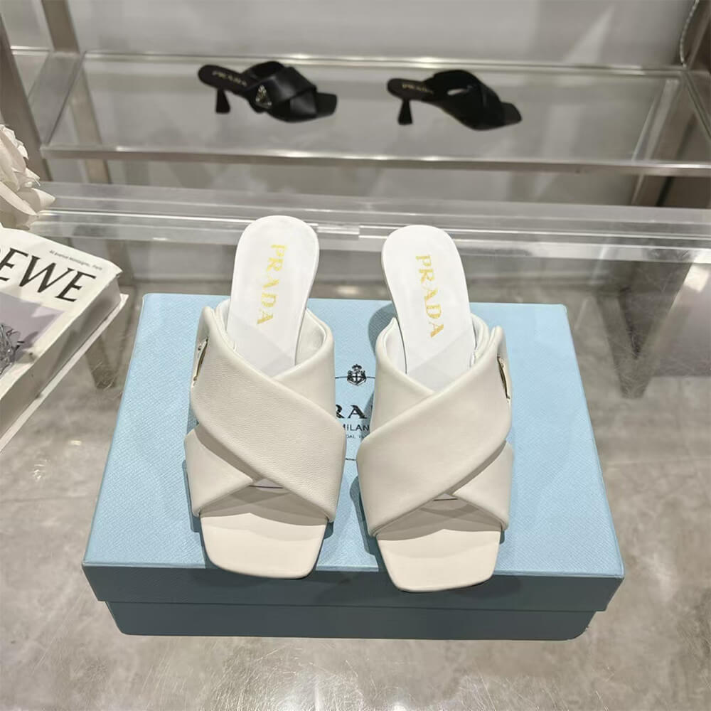 Prada Padded nappa leather sandals