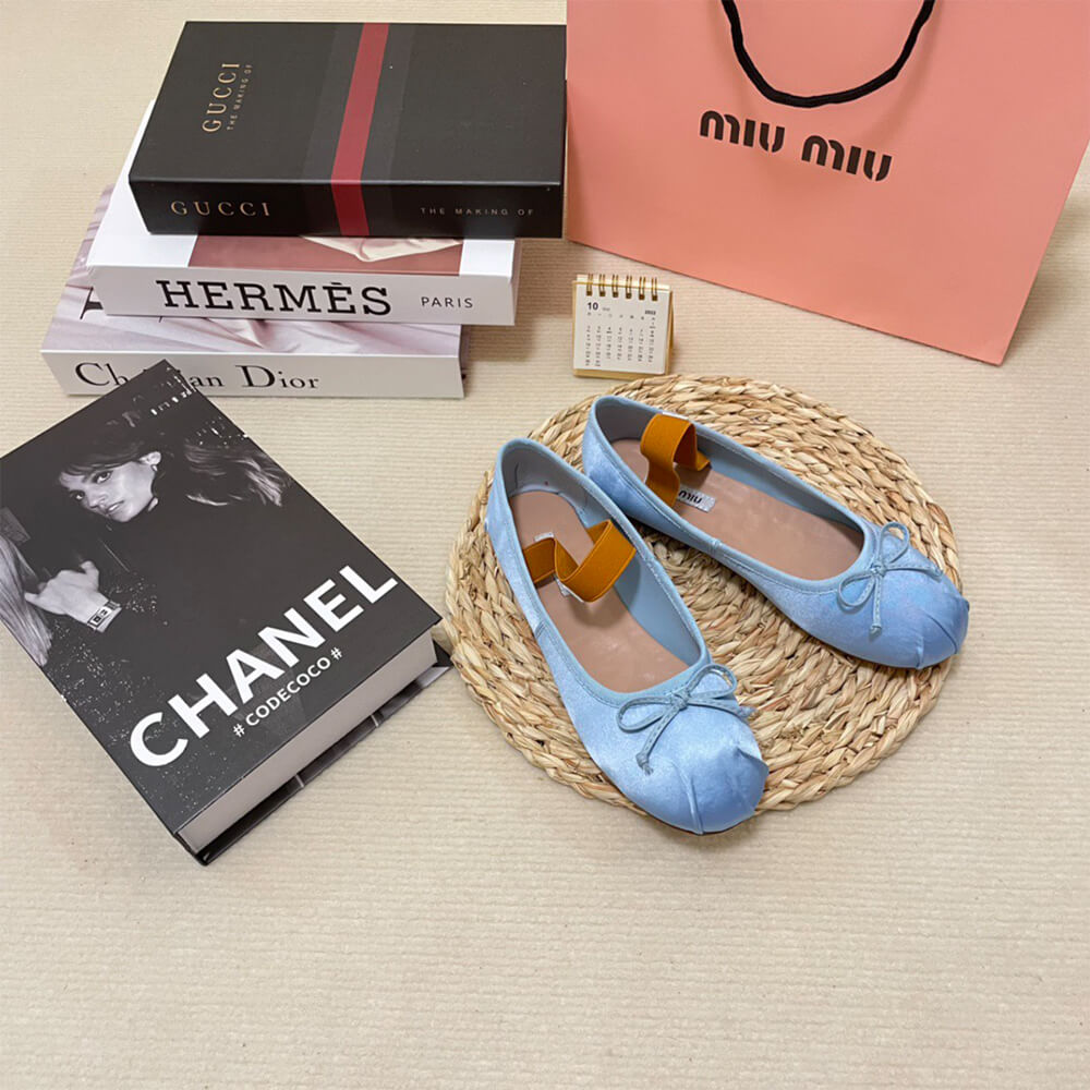 MiuMiu Satin ballerinas