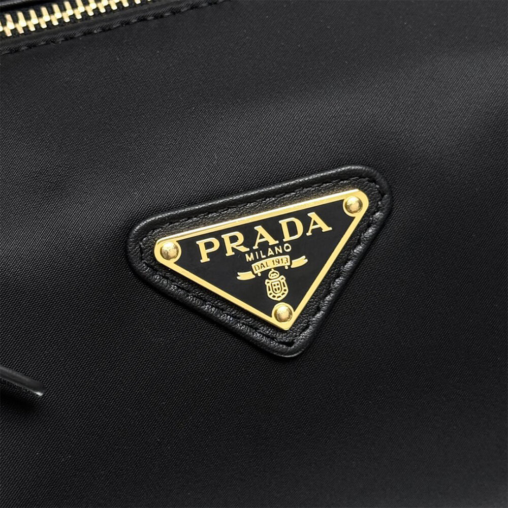Prada Re-Nylon and leather medium top-handle bag with padlock(high-end grade)