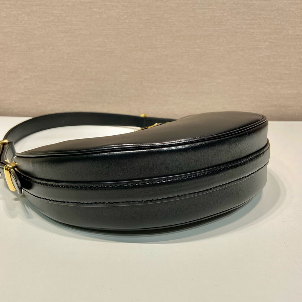 Prada Arqué small leather shoulder bag(HIGH-END GRADE)