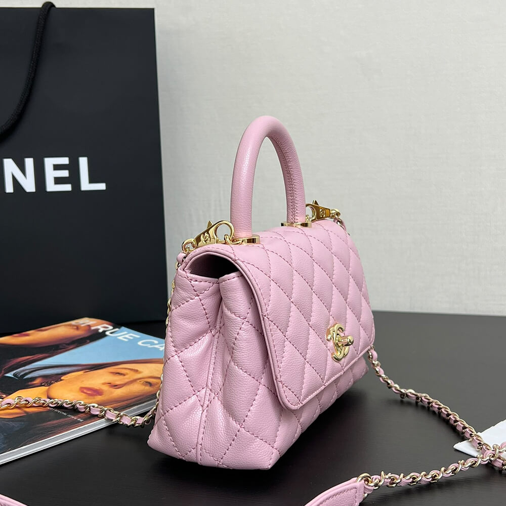 Chanel MINI COCO Handle Bag(HIGH-END GRADE)