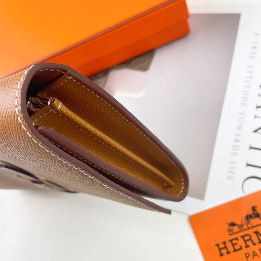 HERMES New H Passant Toutenmain wallet(HIGH-END GRADE)