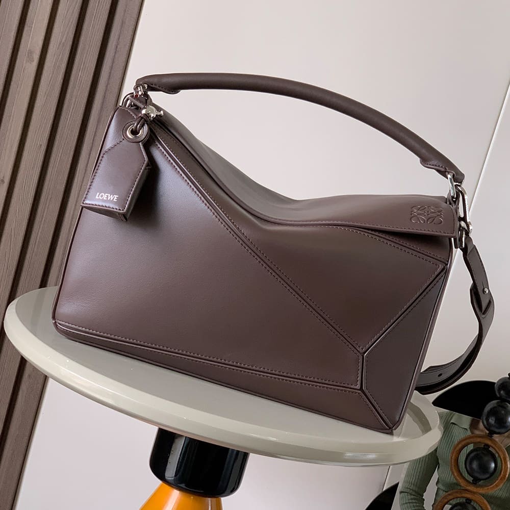 Loewe Large Featherlight Puzzle bag in nappa lambskin(HIGH-END GRADE)