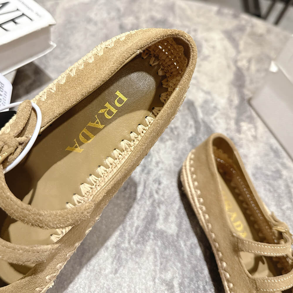 PRADA Suede ballerinas