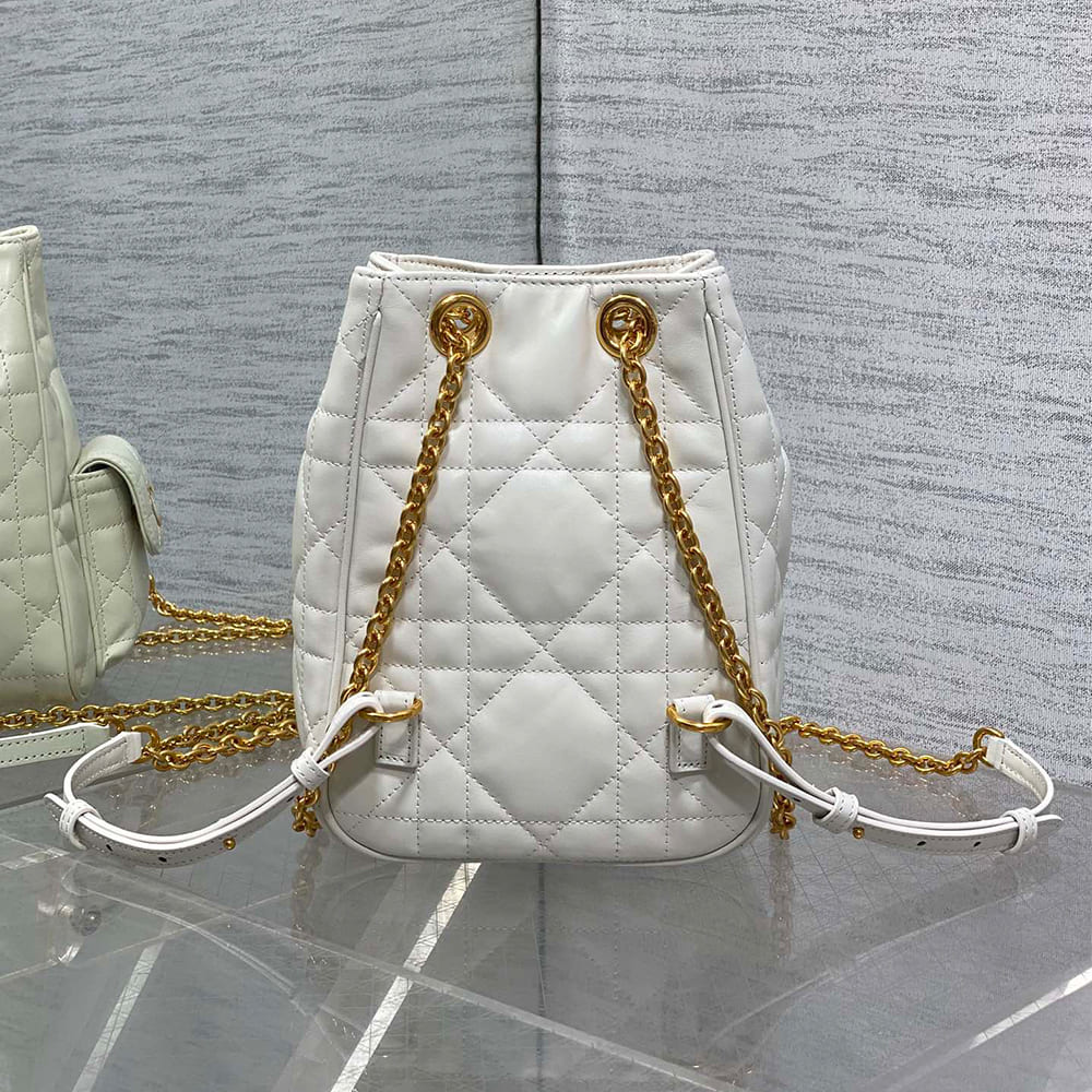 Dior Small Dior Caro Multicarry Backpack with Chain(HIGH-END GRADE)